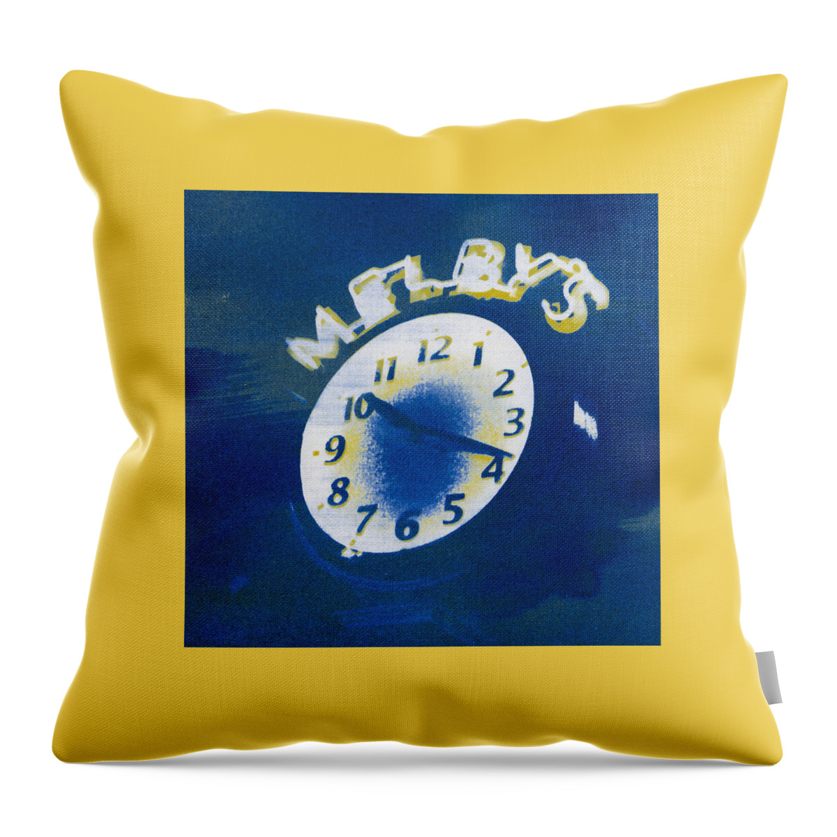 Clock Throw Pillow featuring the photograph Night Time by Caitlyn Grasso