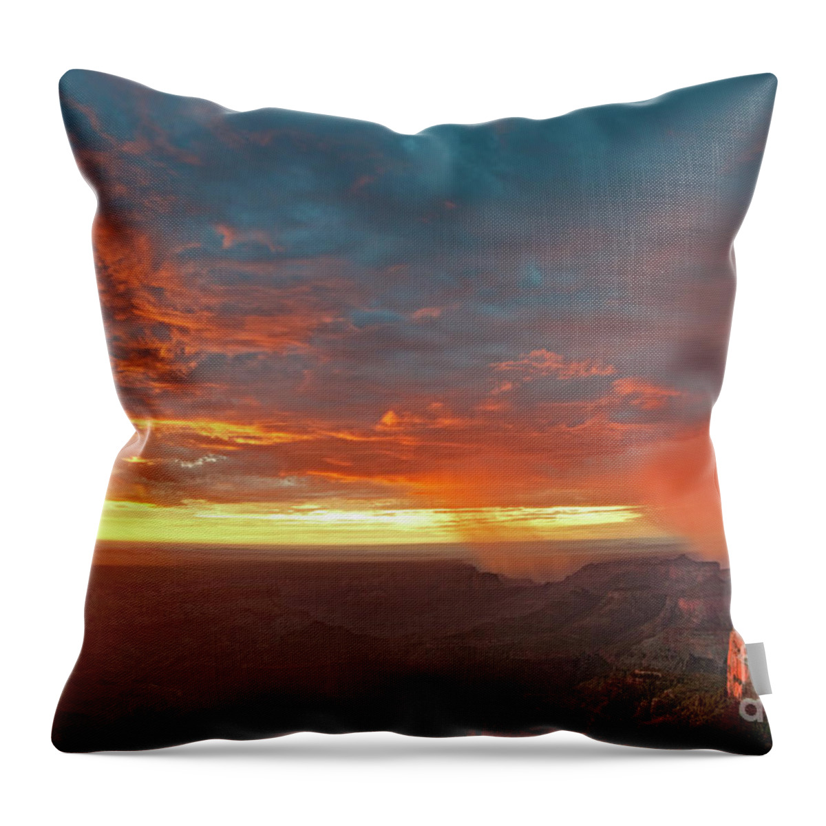 North America Throw Pillow featuring the photograph North Rim Grand Canyon National Park Arizona #2 by Dave Welling