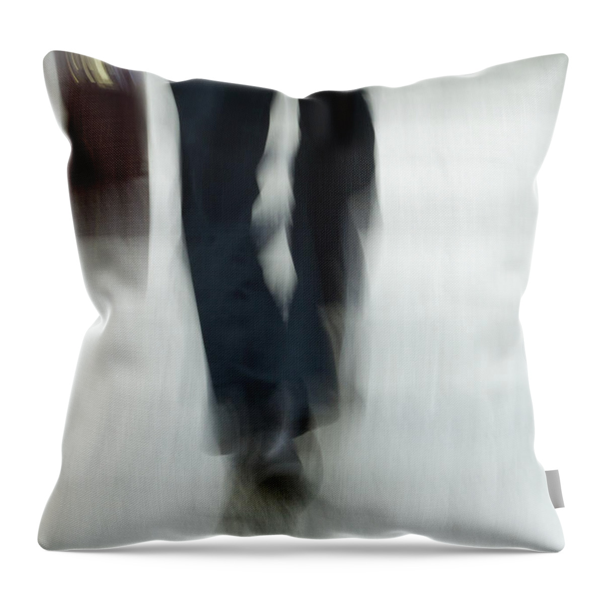 Step Throw Pillow featuring the photograph On The Go #1 by Karol Livote
