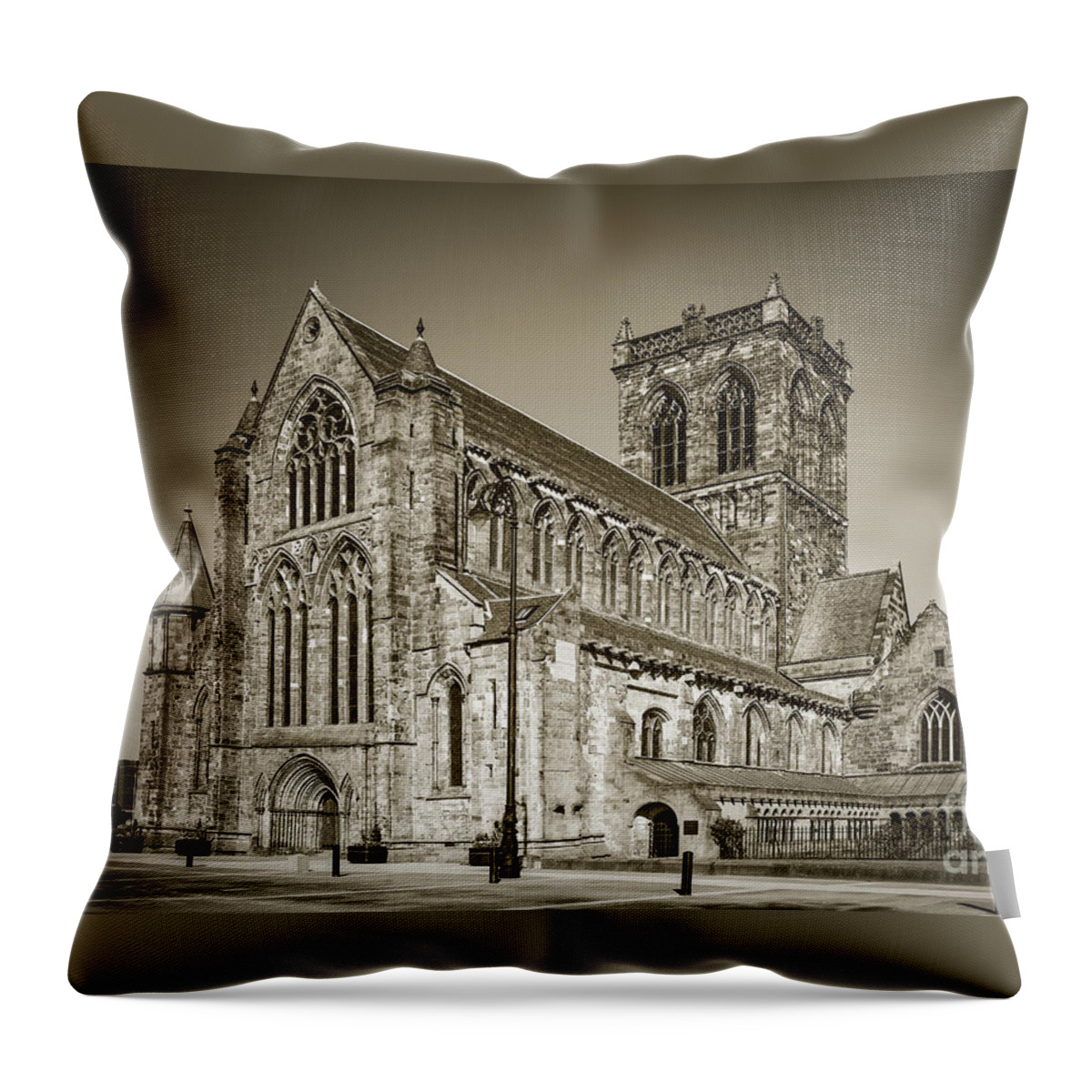 Paisley Abbey Throw Pillow featuring the photograph Paisley Abbey #3 by Liz Leyden