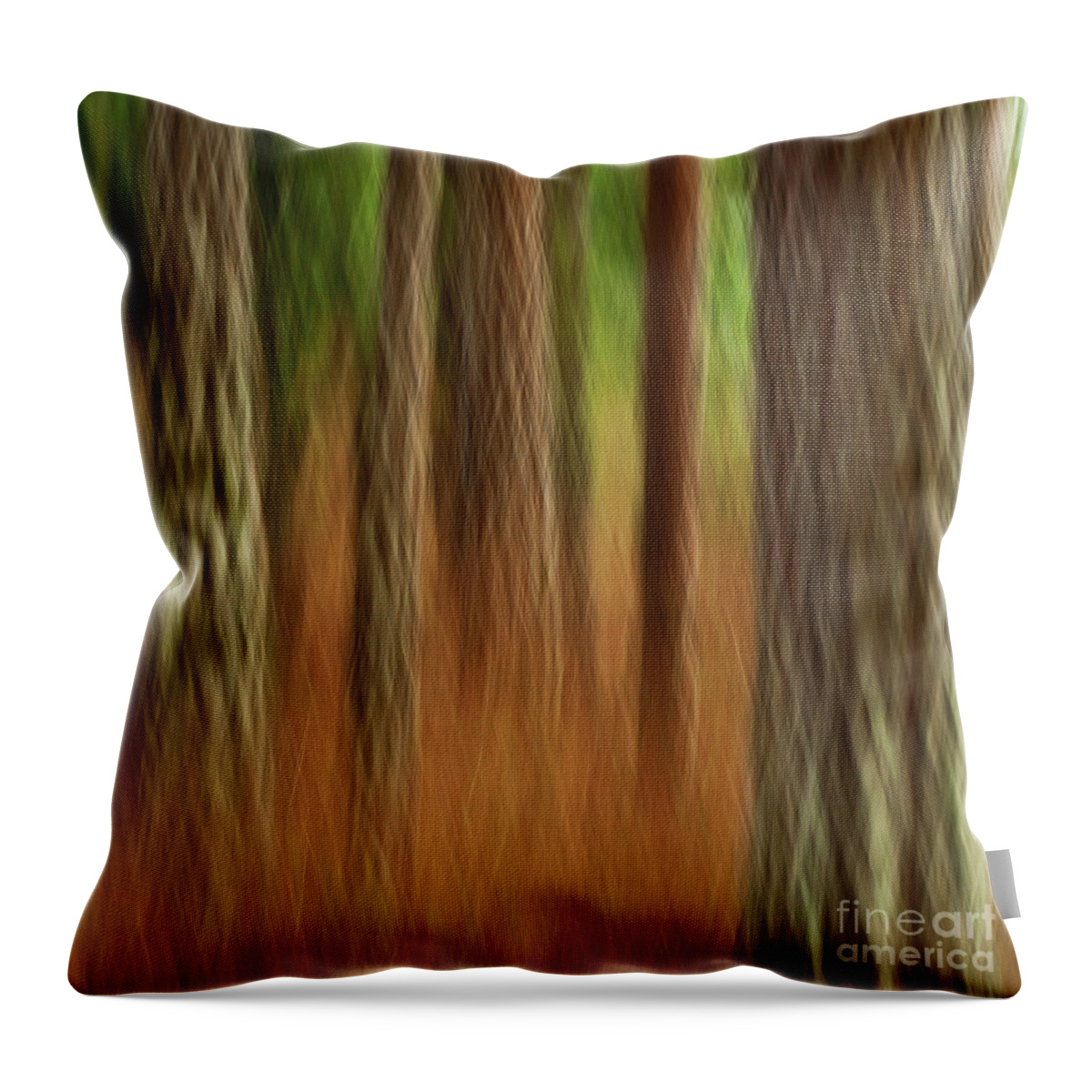Abstract Throw Pillow featuring the photograph Pine Trees #2 by Heiko Koehrer-Wagner