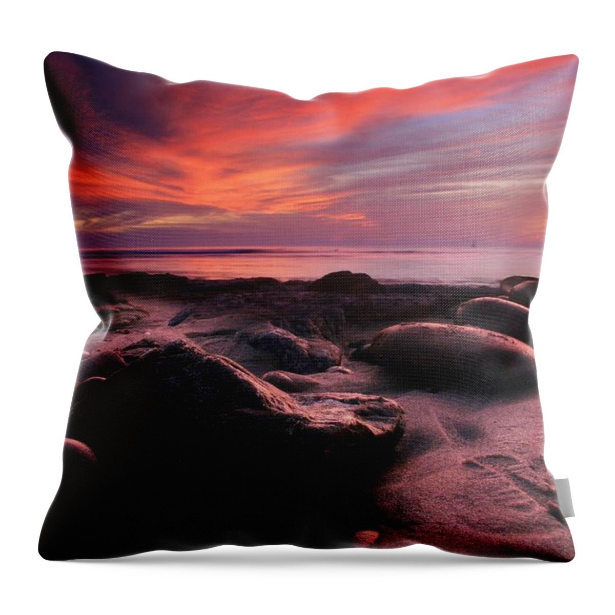Landscape Throw Pillow featuring the photograph Rocky Sunset #2 by Scott Cunningham