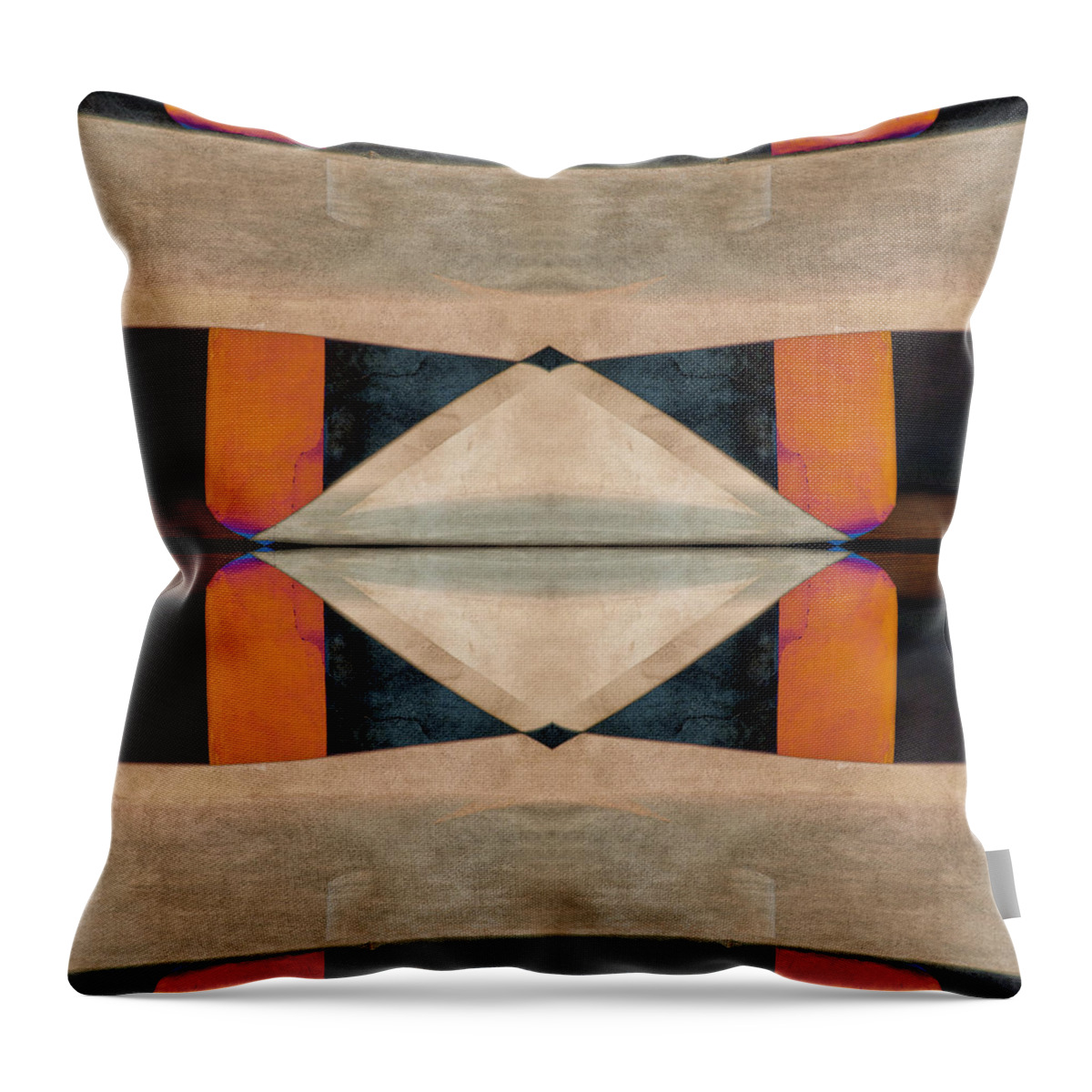 Stone Canyons Throw Pillow featuring the photograph Stone Canyons Santa Fe Series 4 by Carol Leigh