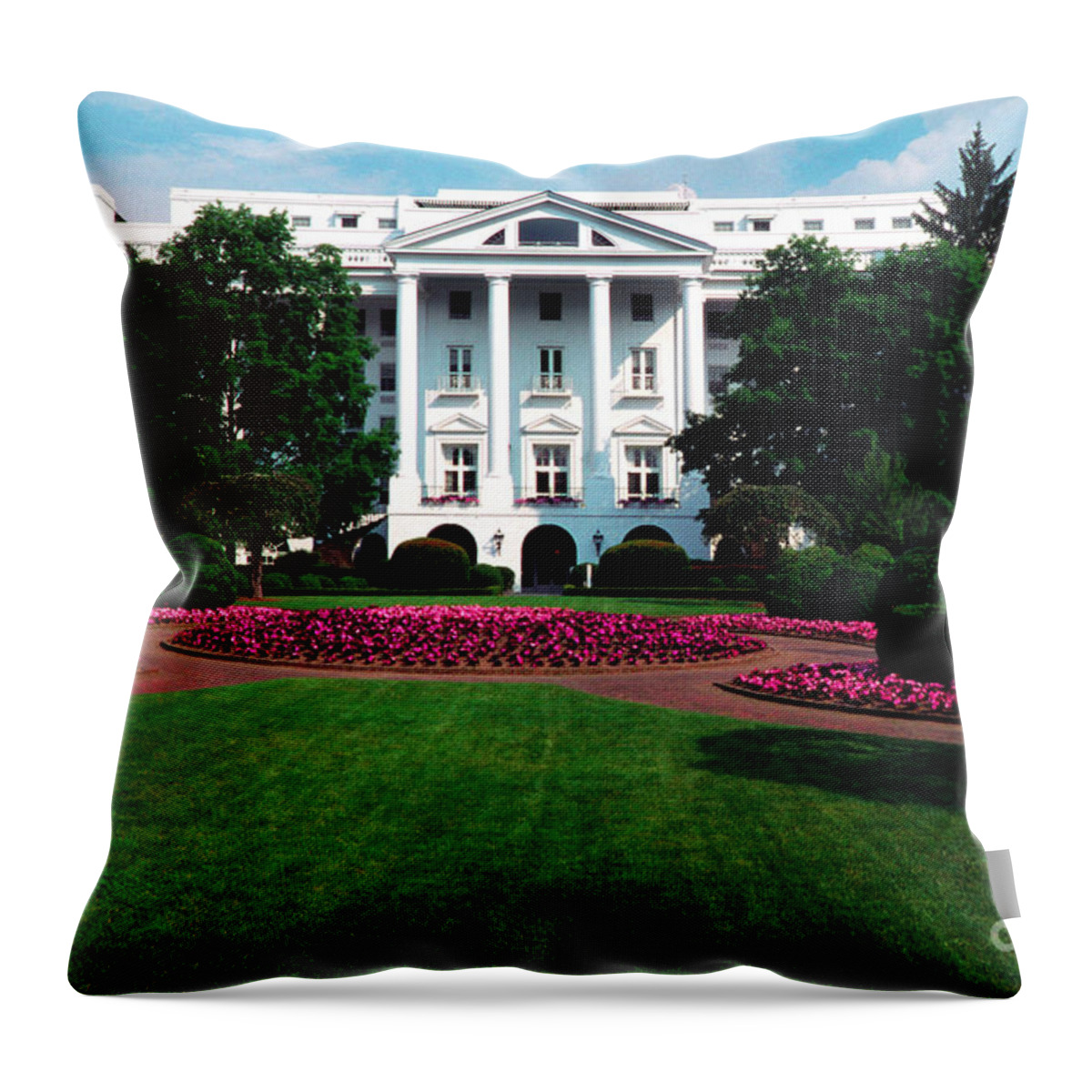 West Virginia Throw Pillow featuring the photograph The Greenbrier #2 by Thomas R Fletcher