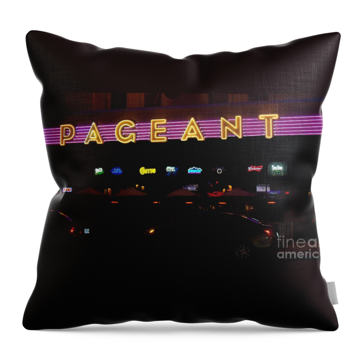 Music Throw Pillow featuring the photograph The Pageant Edited by Kelly Awad