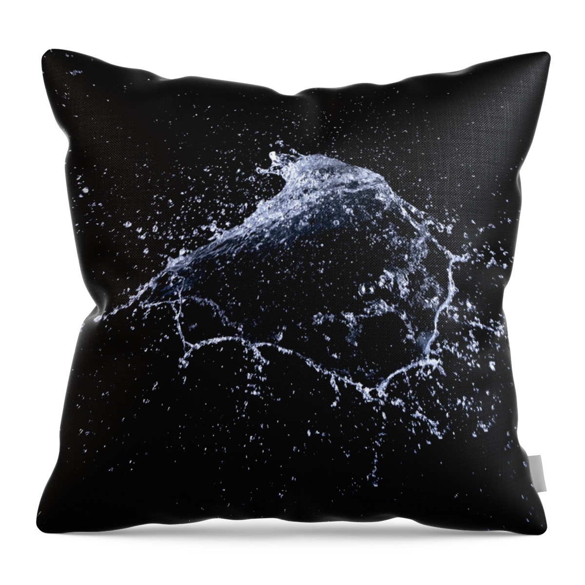 Spray Throw Pillow featuring the photograph Water Explosion #2 by Vasko
