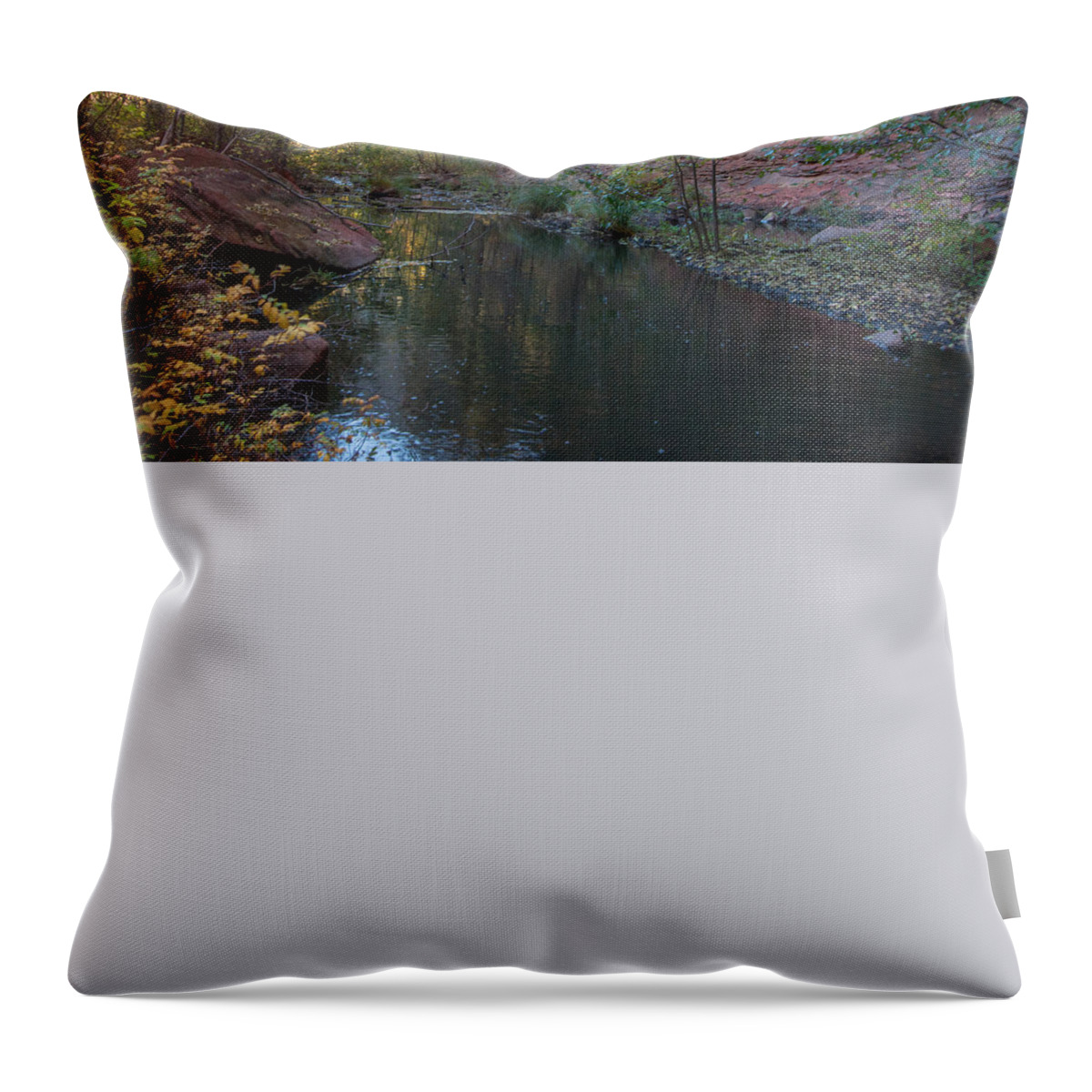 Snow Throw Pillow featuring the photograph West Fork #4 by Tam Ryan