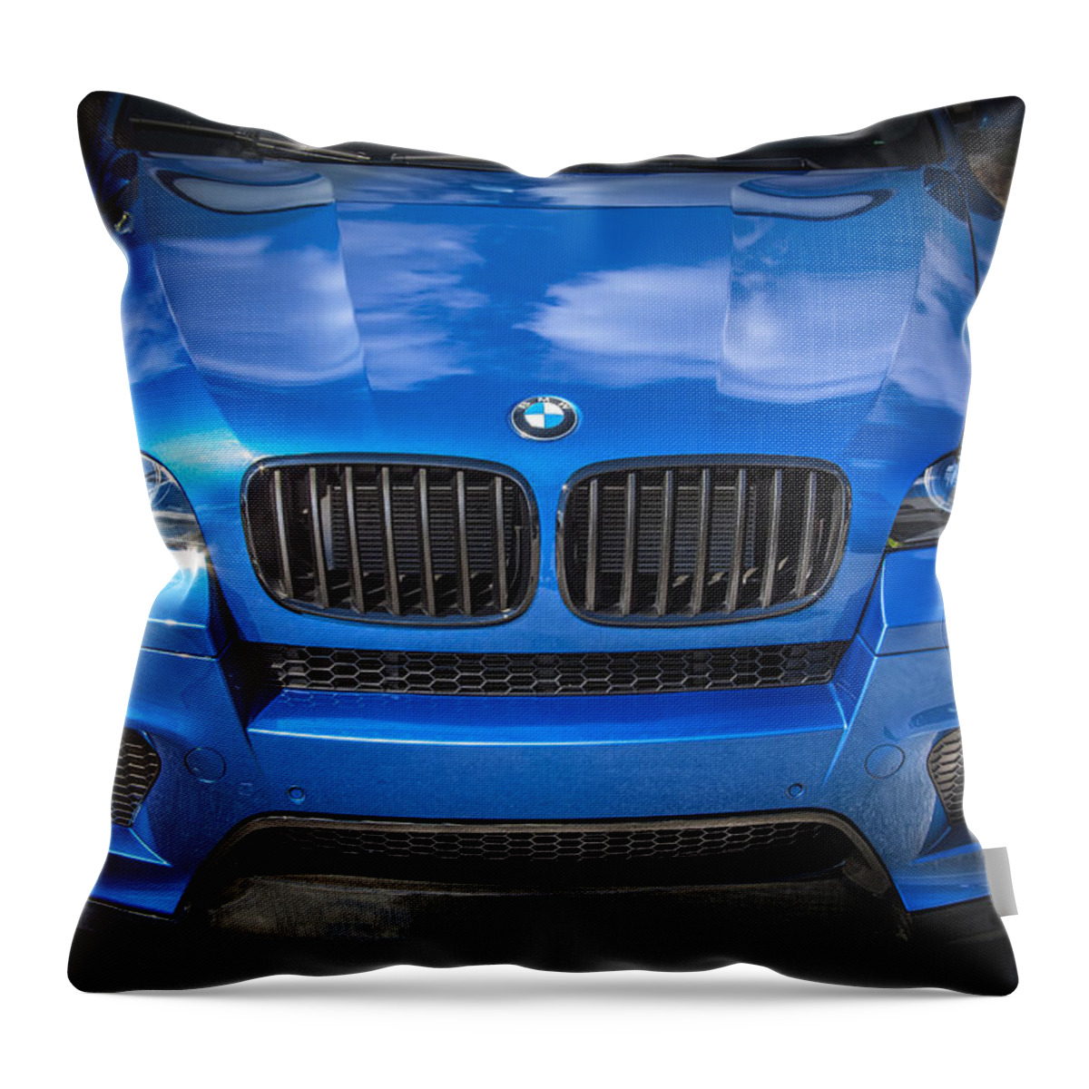 Bmw Throw Pillow featuring the photograph 2013 BMW X6 M Series by Rich Franco
