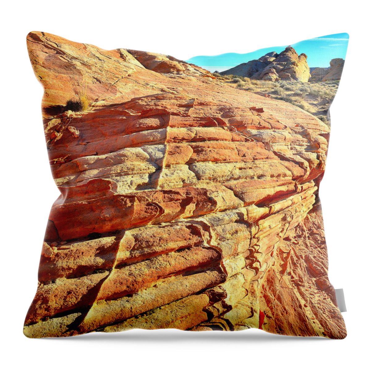 Valley Of Fire State Park Throw Pillow featuring the photograph Valley of Fire #220 by Ray Mathis