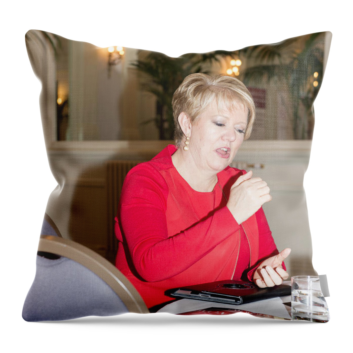 I Am Woman Throw Pillow featuring the photograph I Am Woman #231 by Jenny Potter
