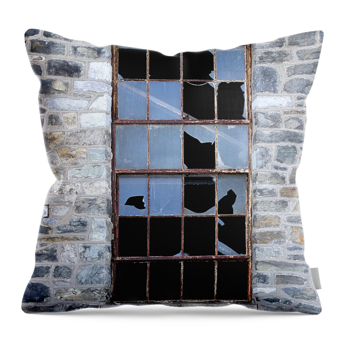 Richard Reeve Throw Pillow featuring the photograph 24-7 Window by Richard Reeve