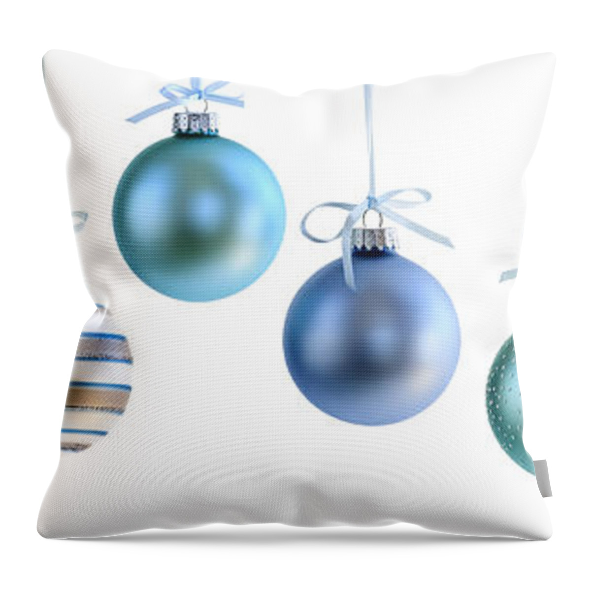 Christmas Throw Pillow featuring the photograph Christmas ornaments 4 by Elena Elisseeva