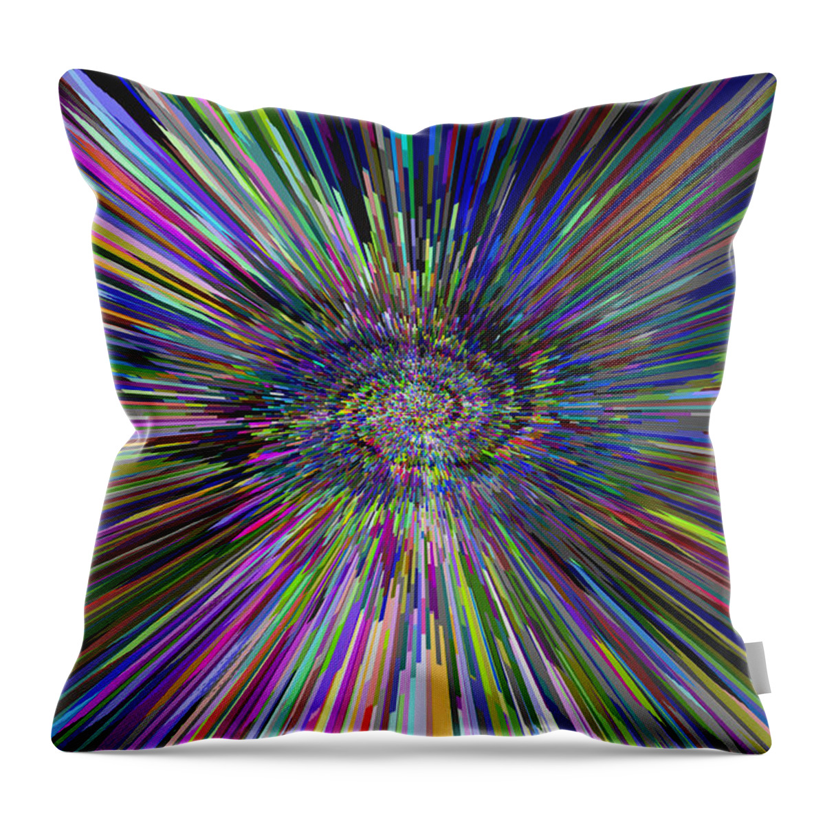 3d Throw Pillow featuring the digital art 3 D Dimensional Art Abstract by David Pyatt