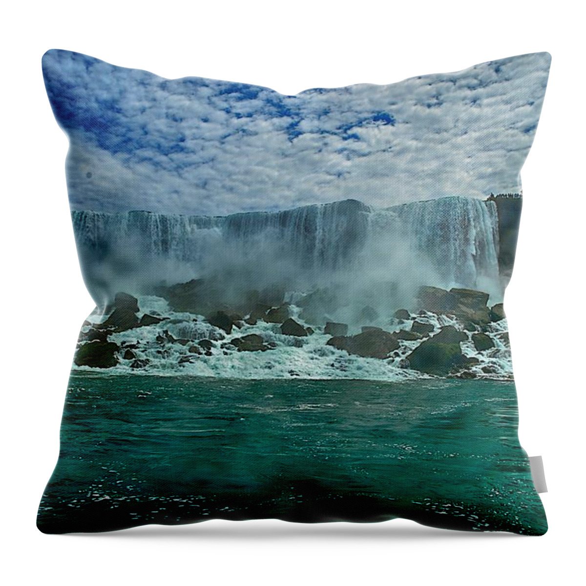 Canada Throw Pillow featuring the photograph Niagara Falls #3 by Prince Andre Faubert