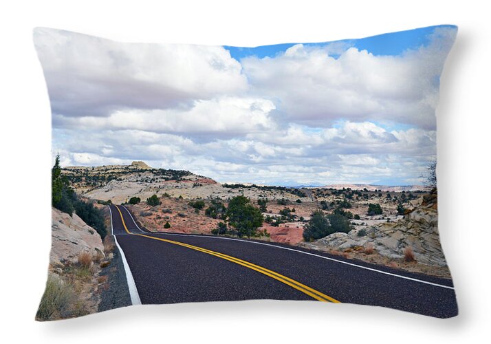 Throw Pillow featuring the photograph Route 12 - Utah #3 by Dana Sohr