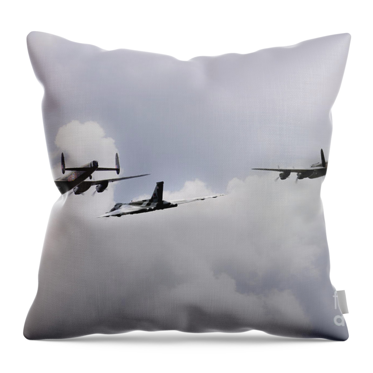 Avro Throw Pillow featuring the digital art 3 Sisters by Airpower Art