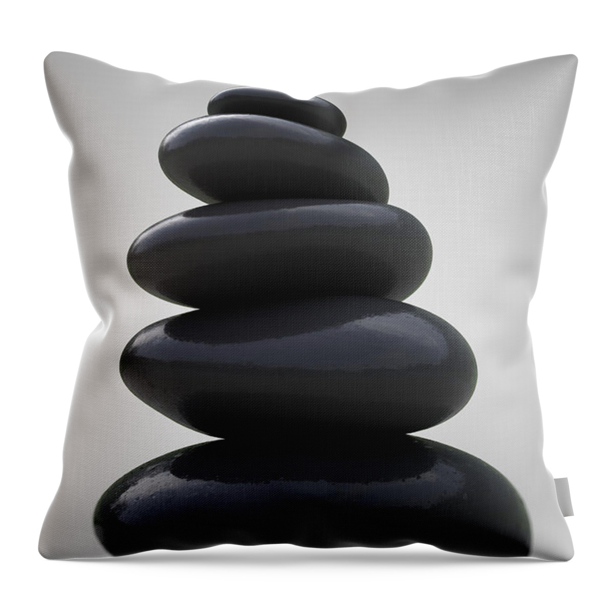 Stone Massage Throw Pillow featuring the photograph Stone Therapy #5 by Science Picture Co