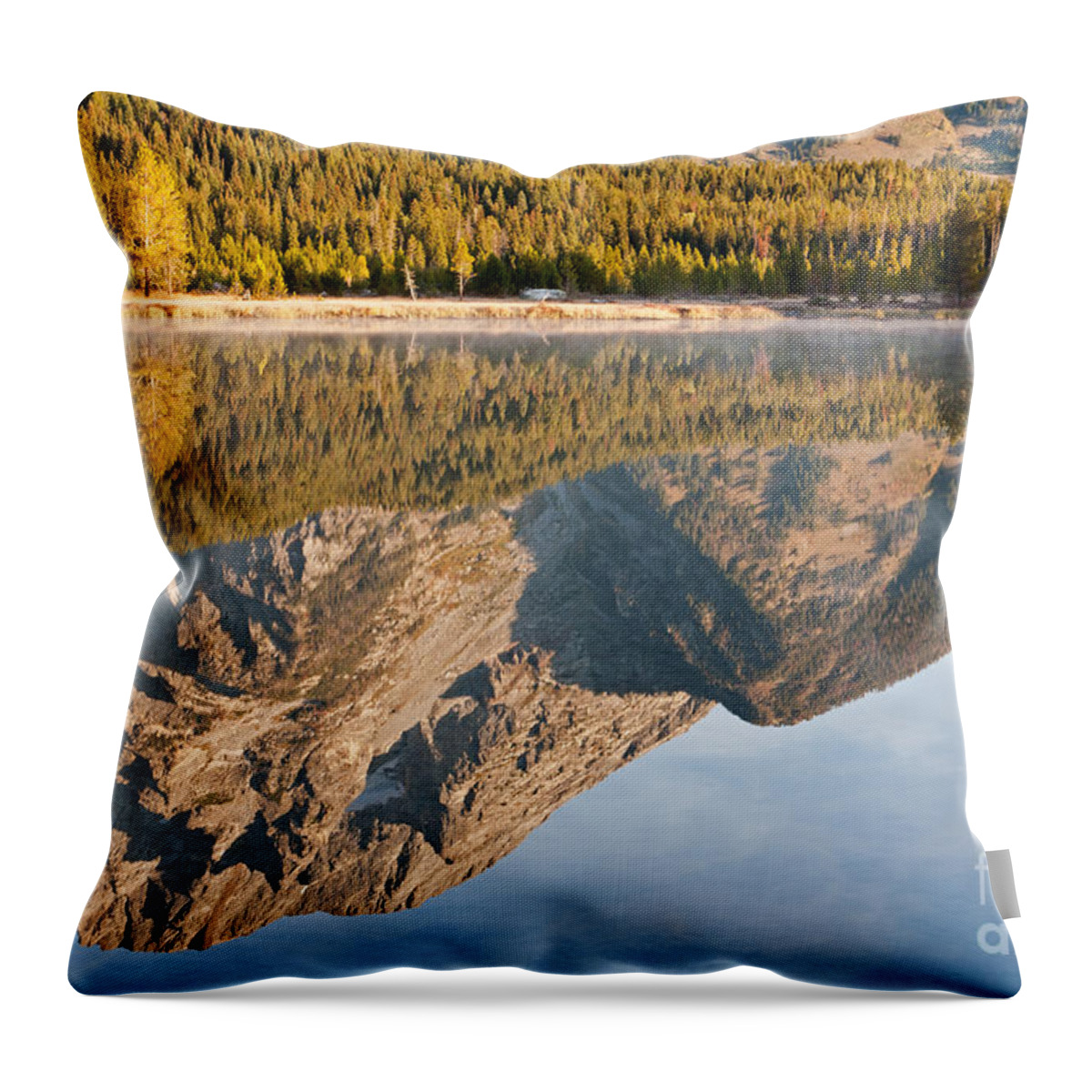 Grand Teton Np Throw Pillow featuring the photograph String Lake Grand Teton National Park #3 by Fred Stearns