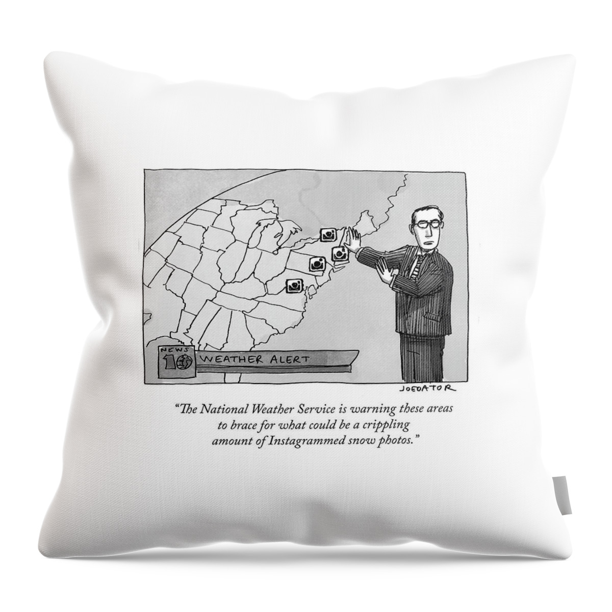 The National Weather Service Is Warning These #1 Throw Pillow