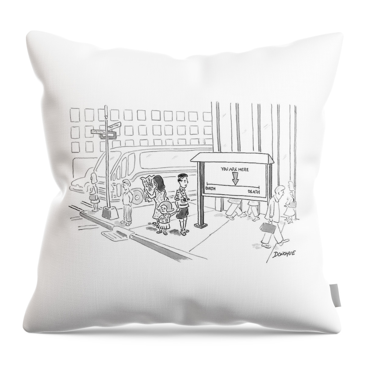 New Yorker July 10th, 2006 Throw Pillow
