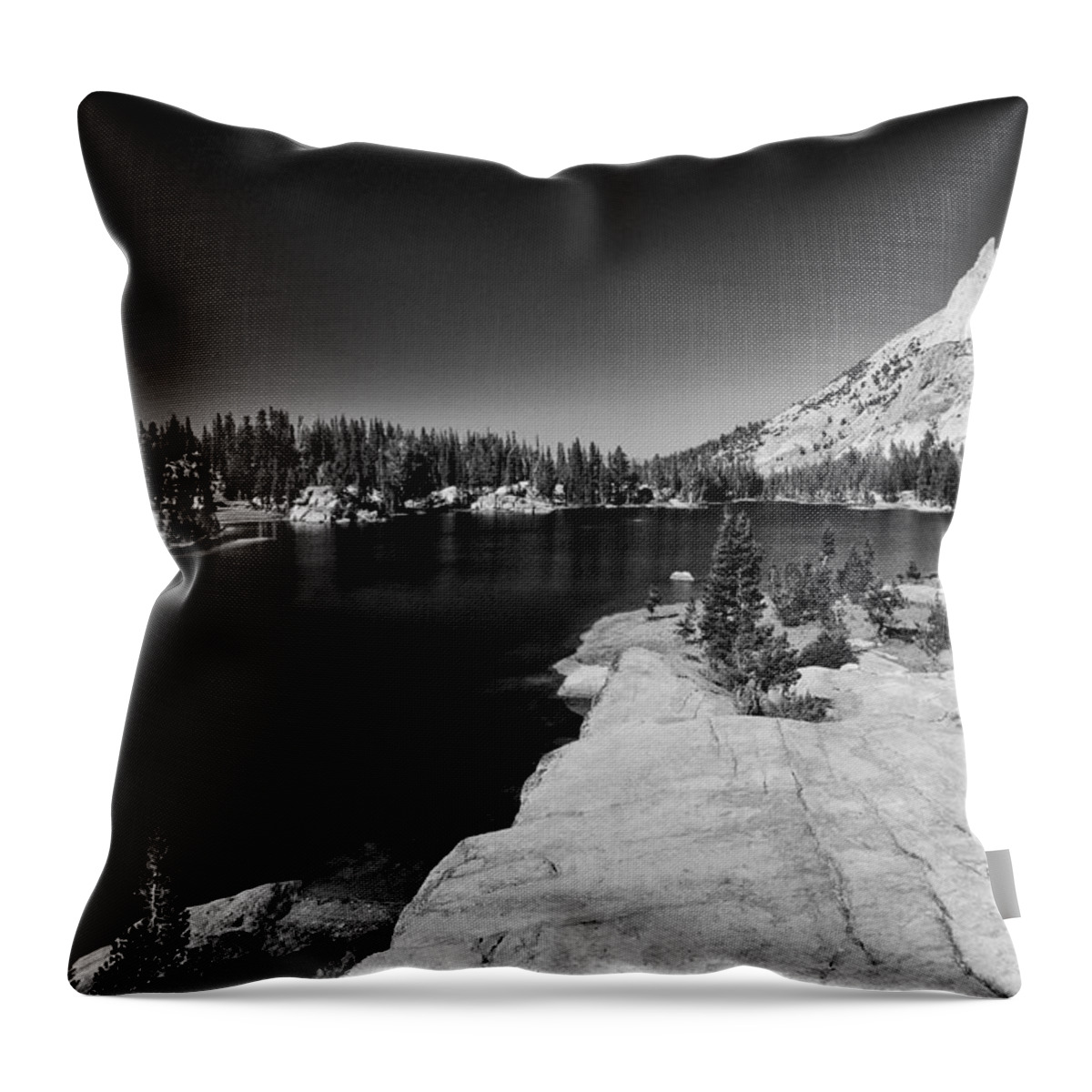 Black Throw Pillow featuring the photograph Upper Cathedral Lake #3 by Cat Connor