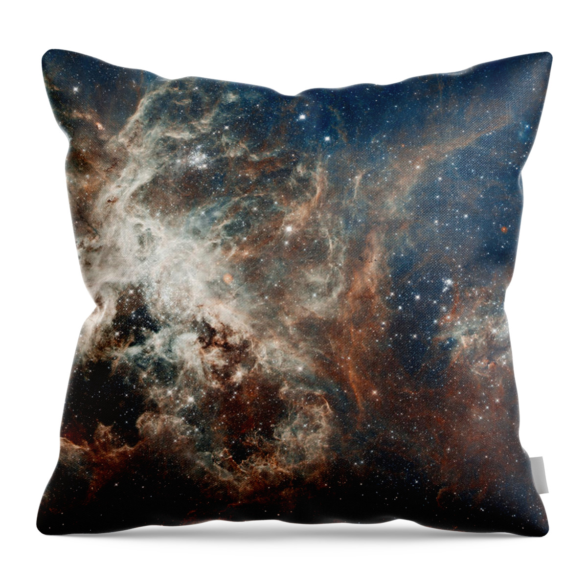 Hubble Throw Pillow featuring the photograph 30 Doradus by Eric Glaser