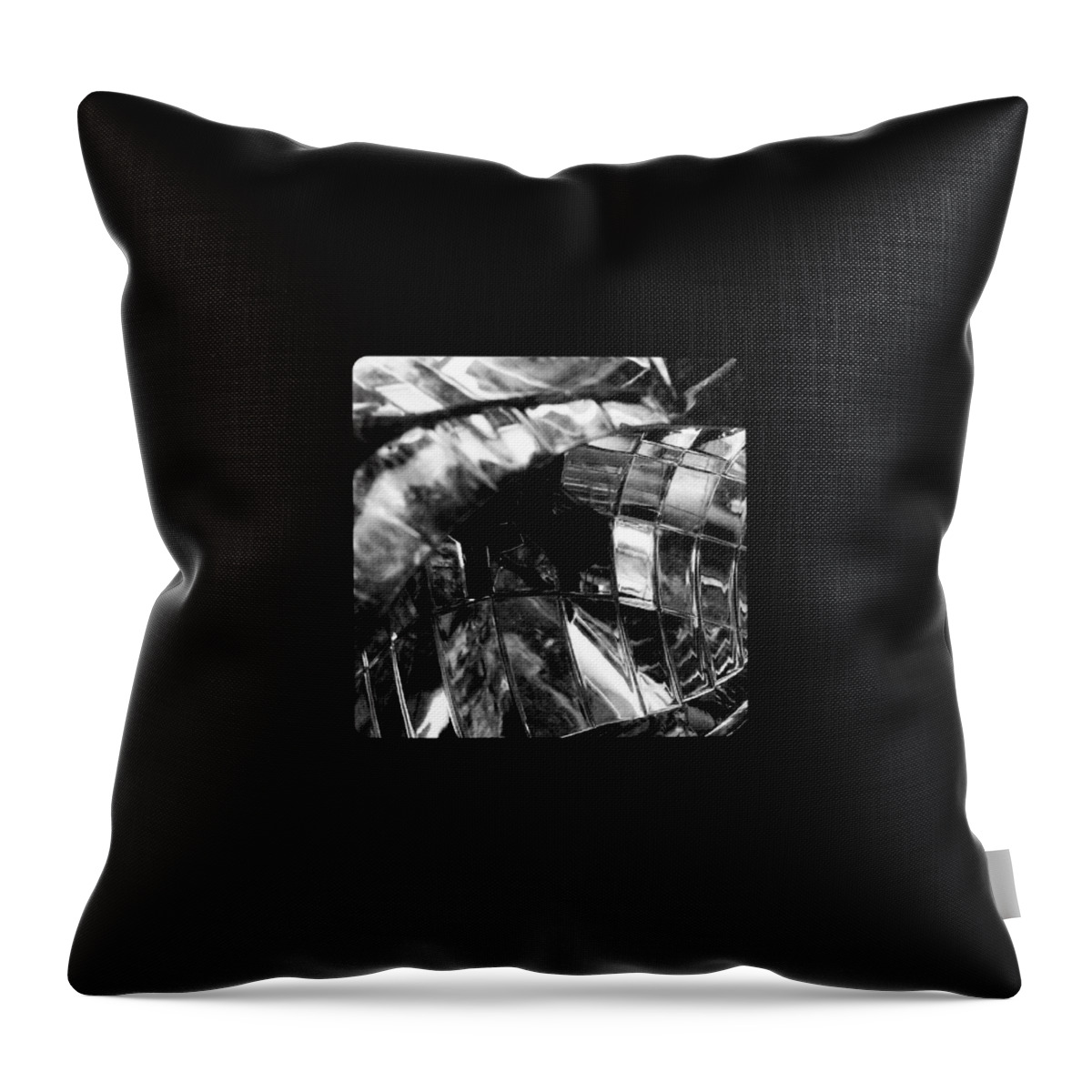 Monochromatic Throw Pillow featuring the photograph Motorbike Light by Jason Roust