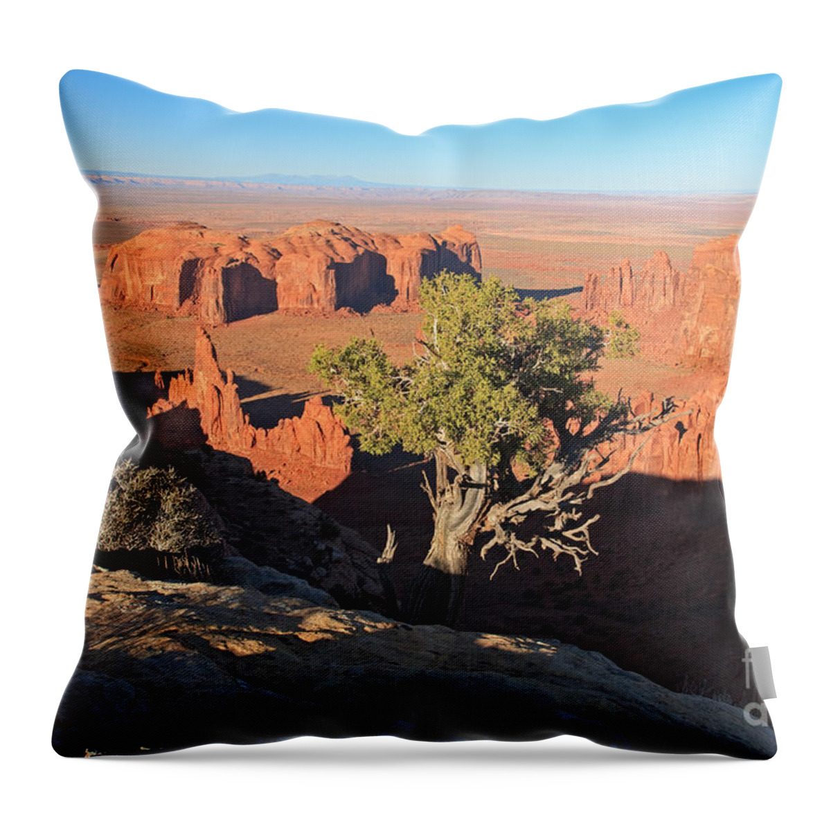 Arizona Throw Pillow featuring the photograph Hunts Mesa Sunset #4 by Fred Stearns