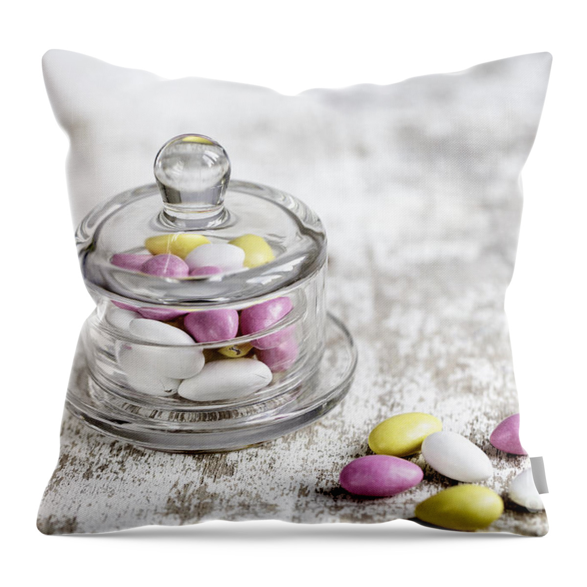 Candy Throw Pillow featuring the photograph Sweet Candy #4 by Nailia Schwarz