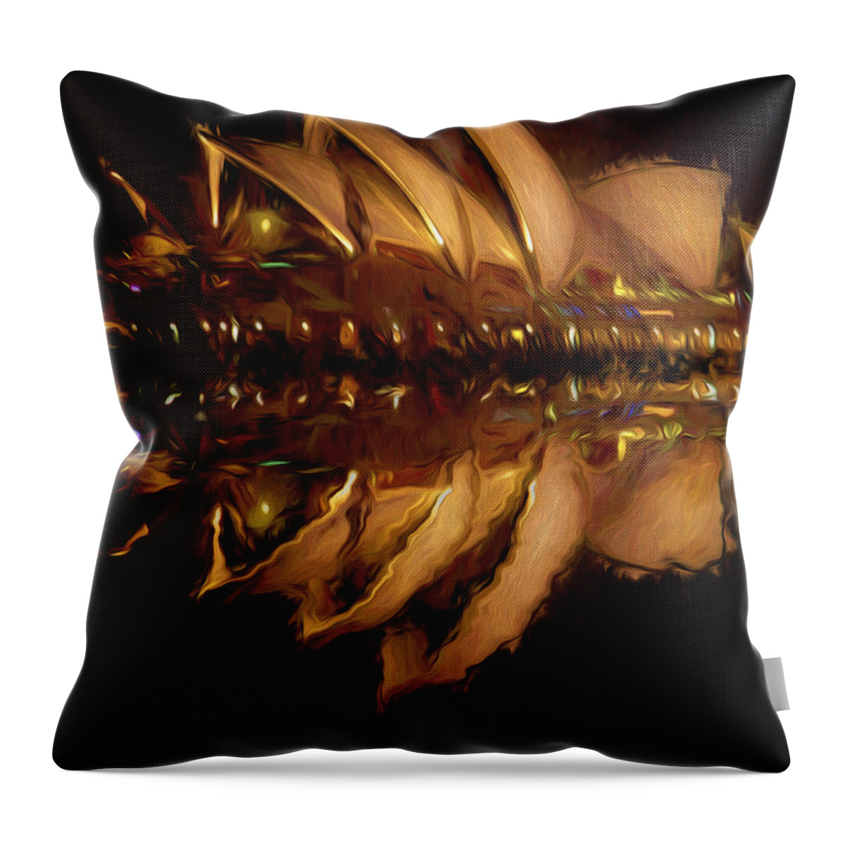 Sydney Harbour Throw Pillow featuring the photograph Sydney Opera House abstract #5 by Sheila Smart Fine Art Photography