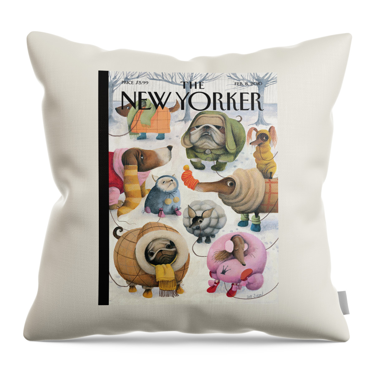 Baby, Its Cold Outside Throw Pillow