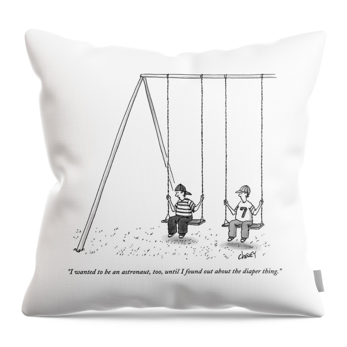 I Wanted To Be An Astronaut Throw Pillow