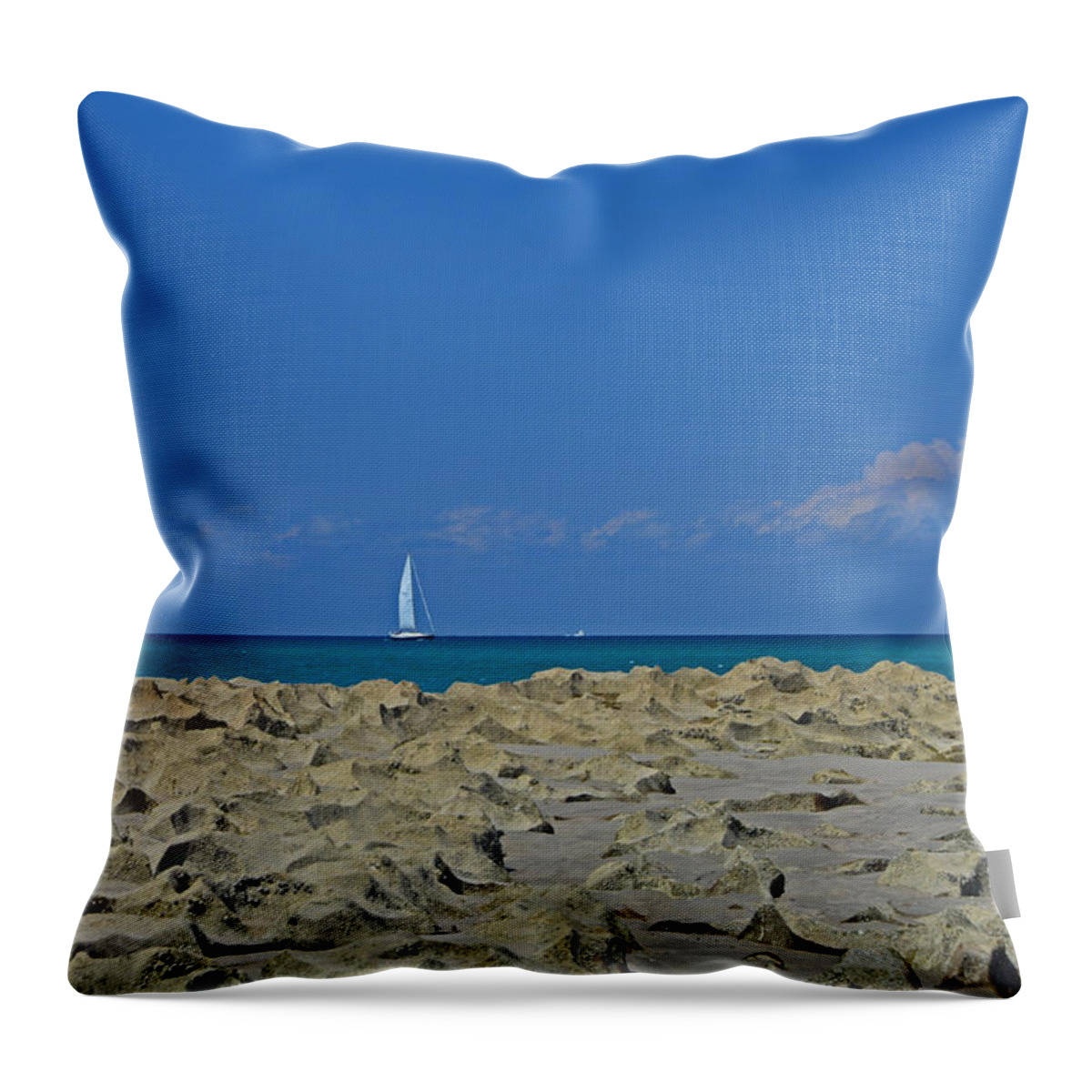  Throw Pillow featuring the photograph 44- Come Sail Away by Joseph Keane