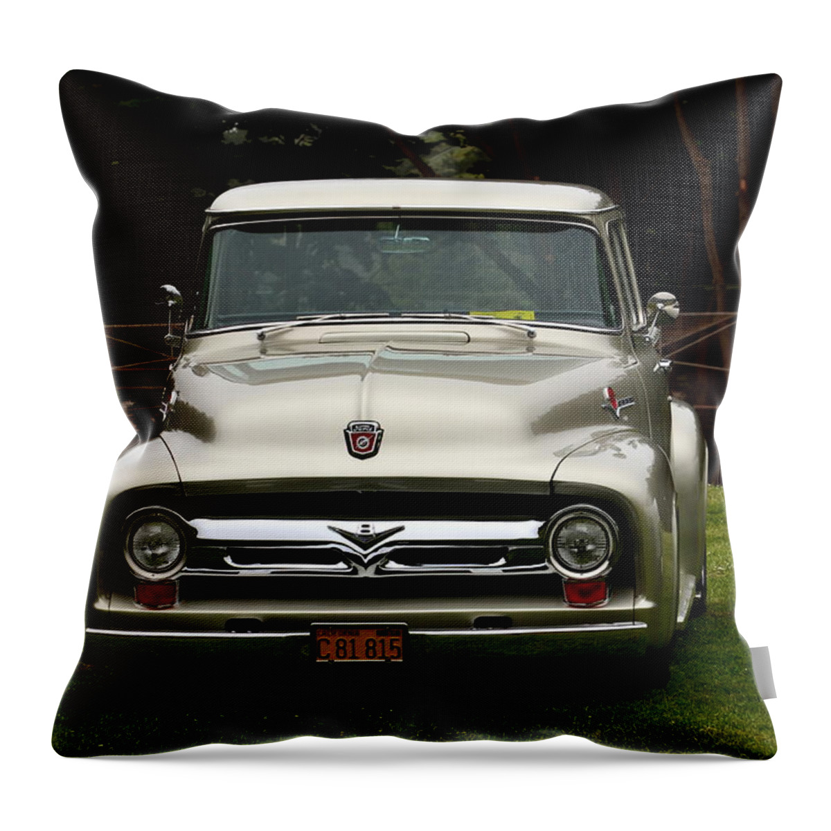 Ford Throw Pillow featuring the photograph Classic Ford Pickup #5 by Dean Ferreira