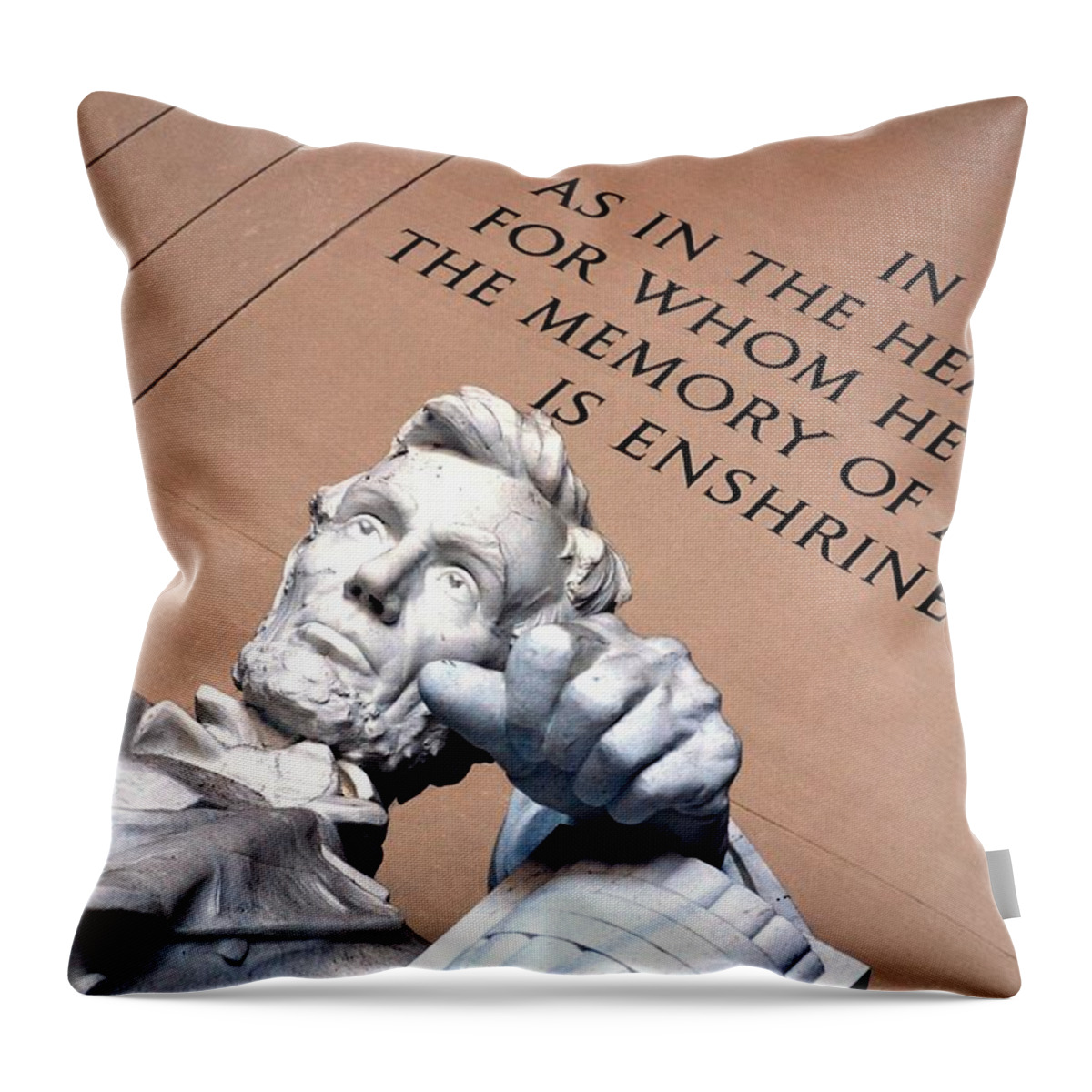 Washington Throw Pillow featuring the photograph Lincoln Memorial #5 by Kenny Glover