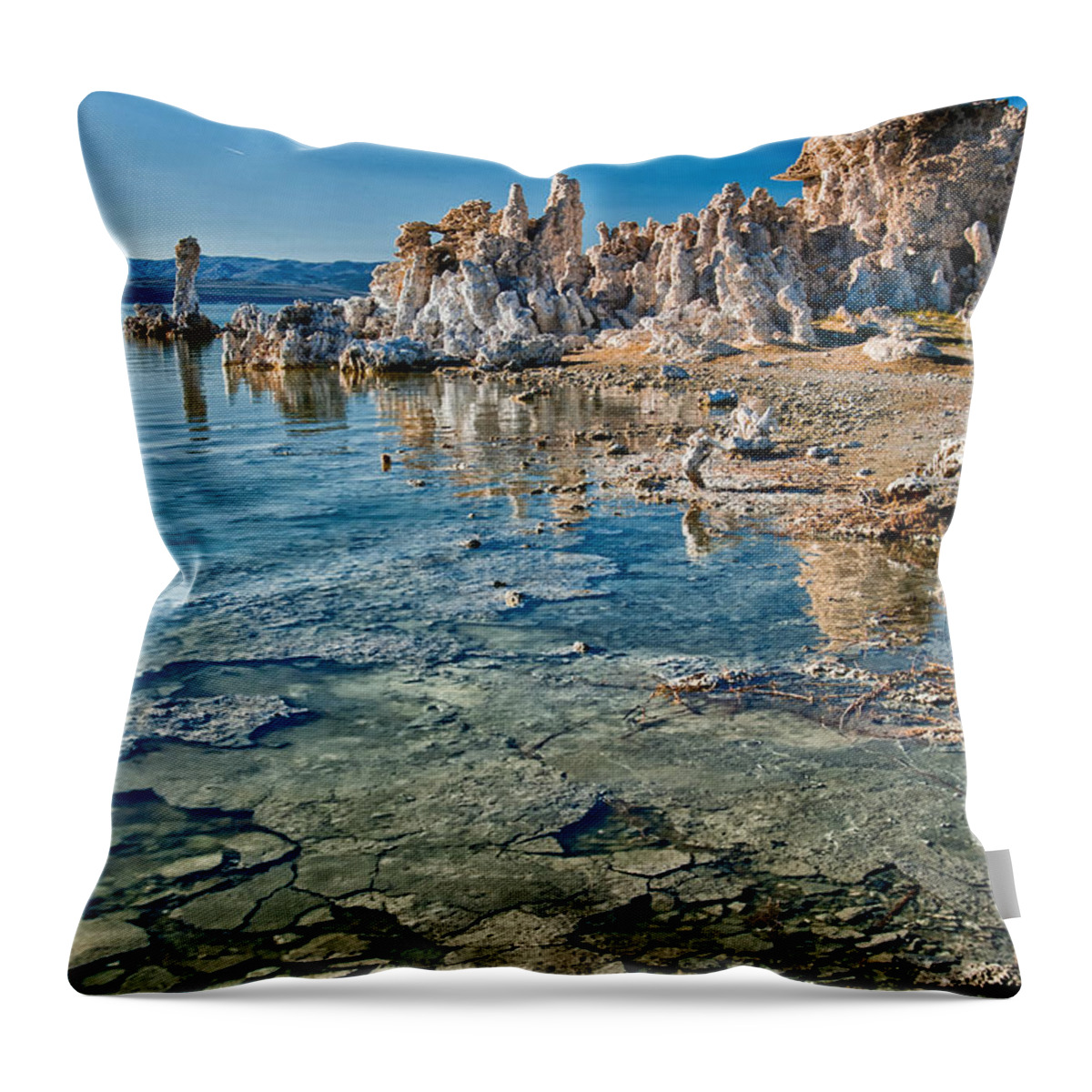 Lake Throw Pillow featuring the photograph Mono Lake #5 by Cat Connor