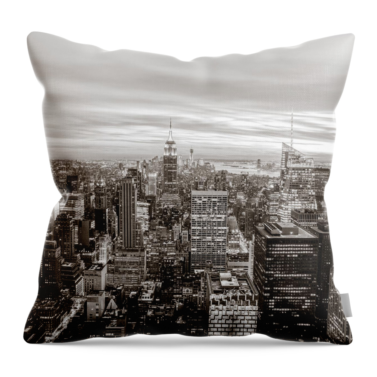 Nyc Throw Pillow featuring the photograph New York City #5 by Vivienne Gucwa