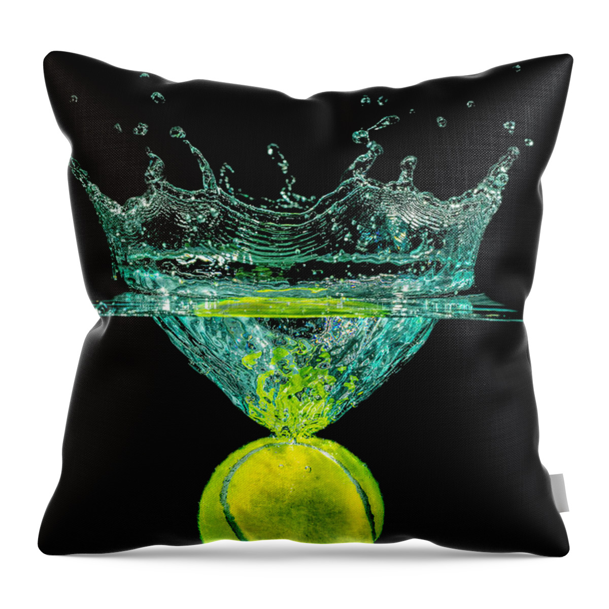 Activity Throw Pillow featuring the photograph Tennis Ball #5 by Peter Lakomy