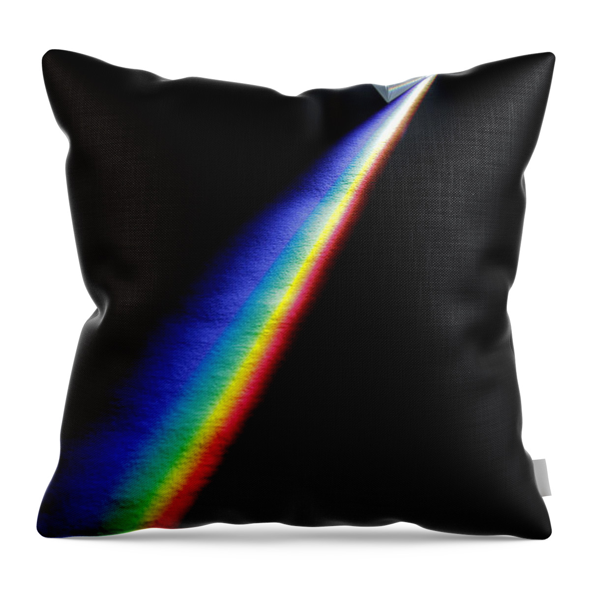 Beam Throw Pillow featuring the photograph White Light Spectrum #5 by GIPhotoStock