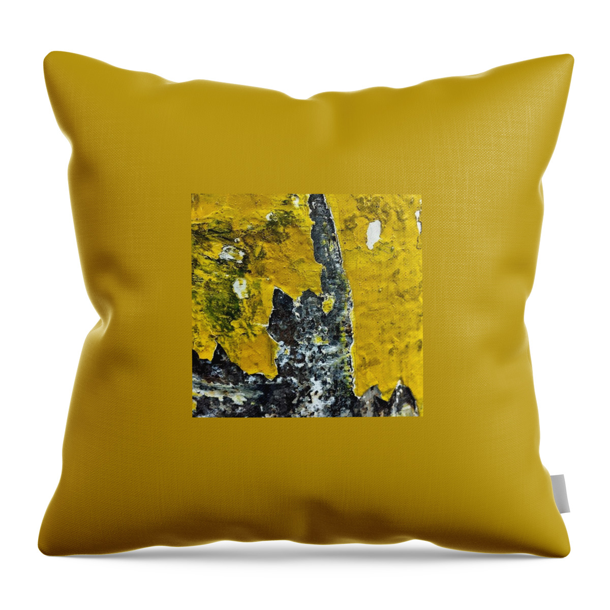 Beautiful Throw Pillow featuring the photograph Yellow Post 2 by Jason Roust