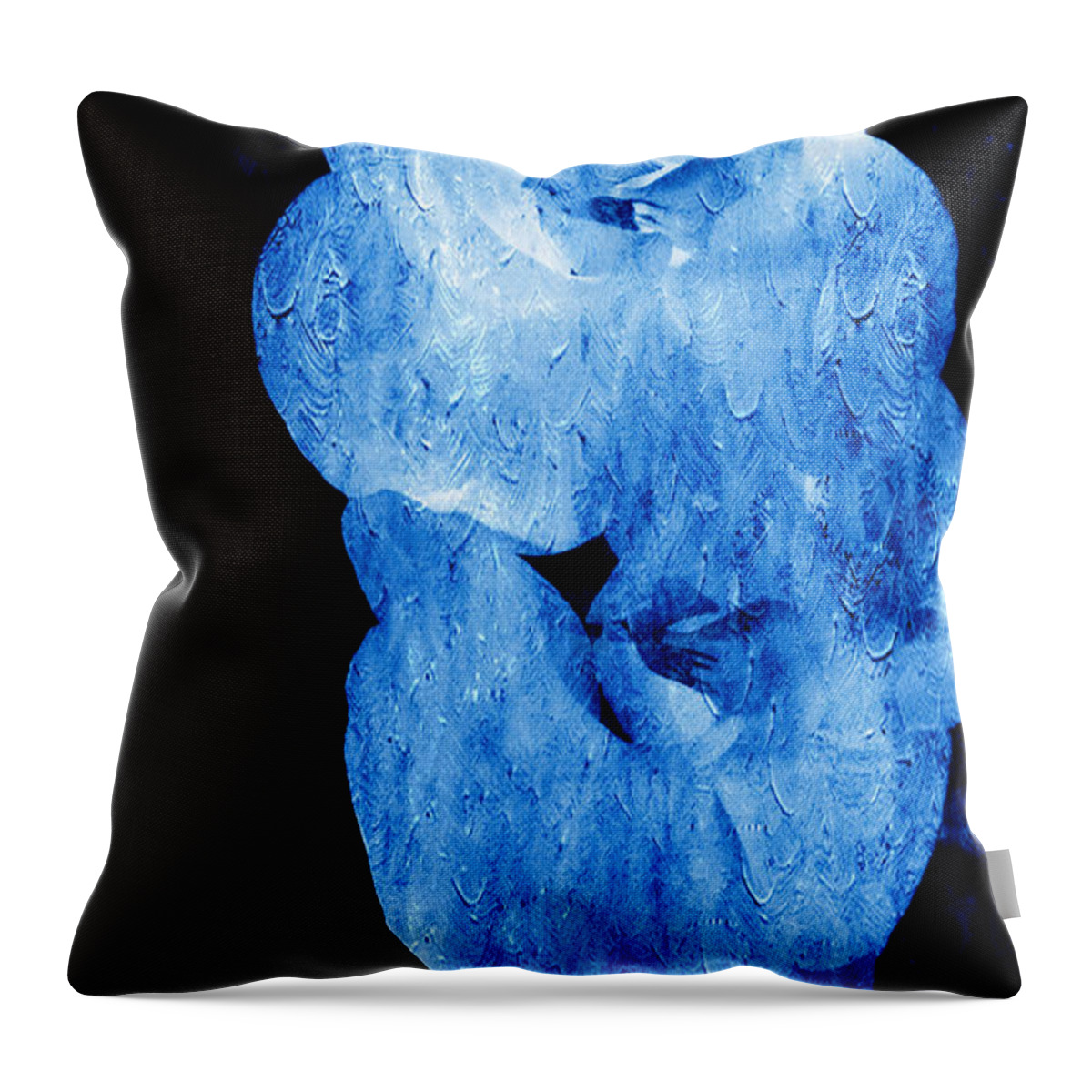 Interior Throw Pillow featuring the painting Orchids in Amazing Abstract by Xueyin Chen