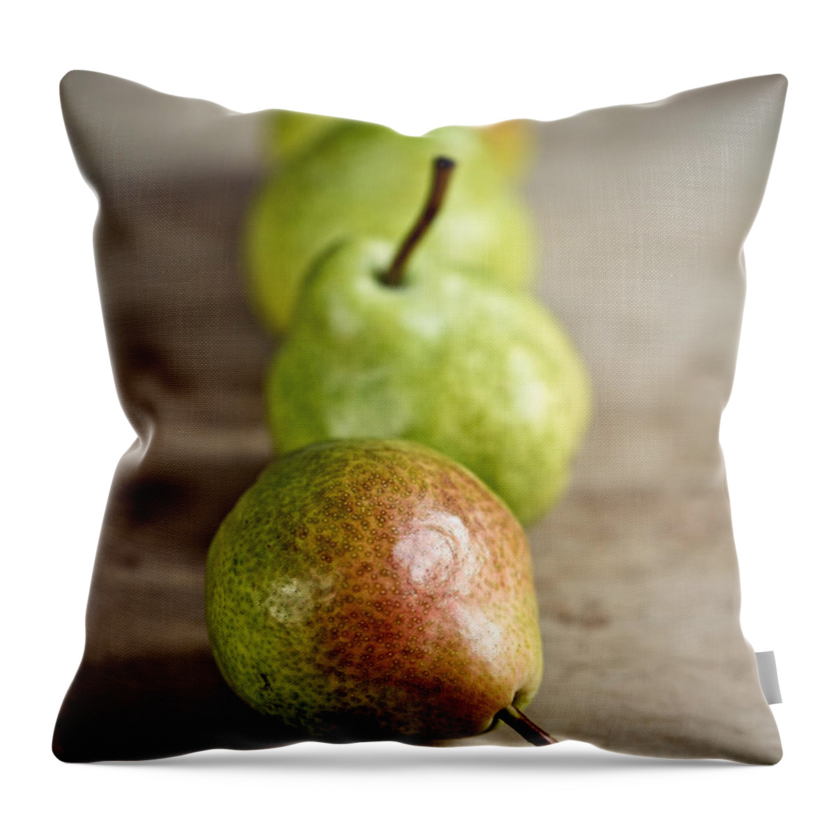 Pear Throw Pillow featuring the photograph Pears #6 by Nailia Schwarz