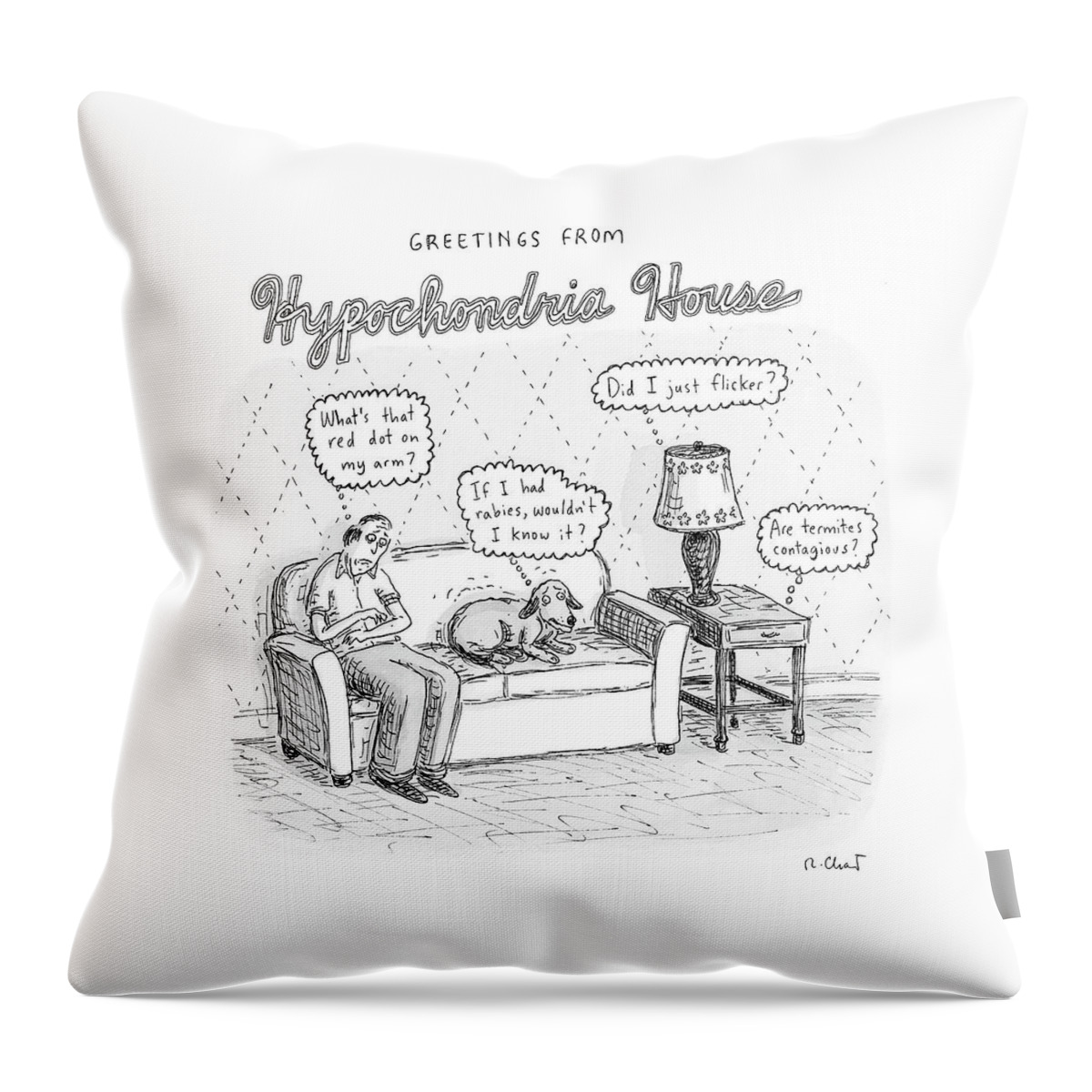 New Yorker December 24th, 2007 Throw Pillow