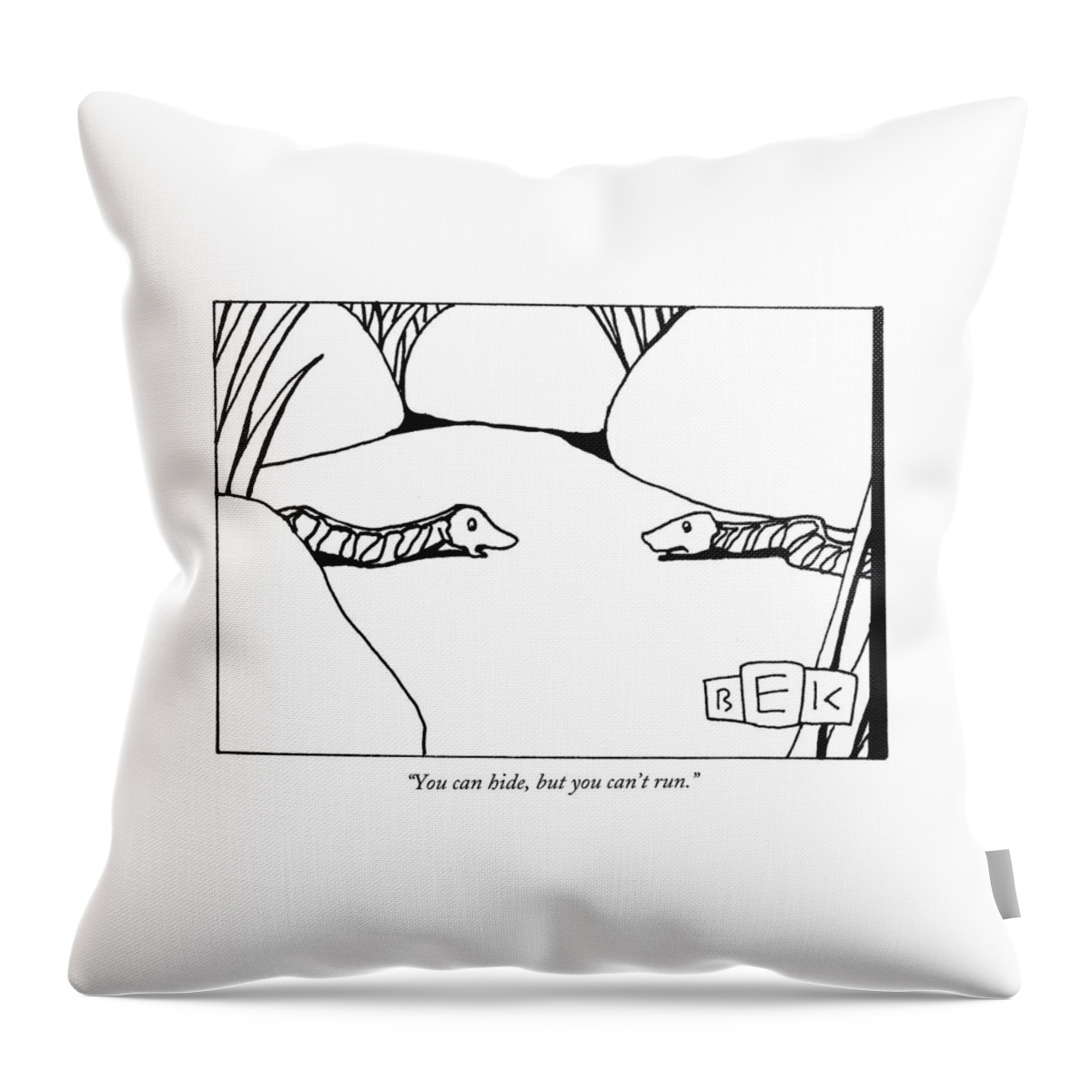You Can Hide Throw Pillow