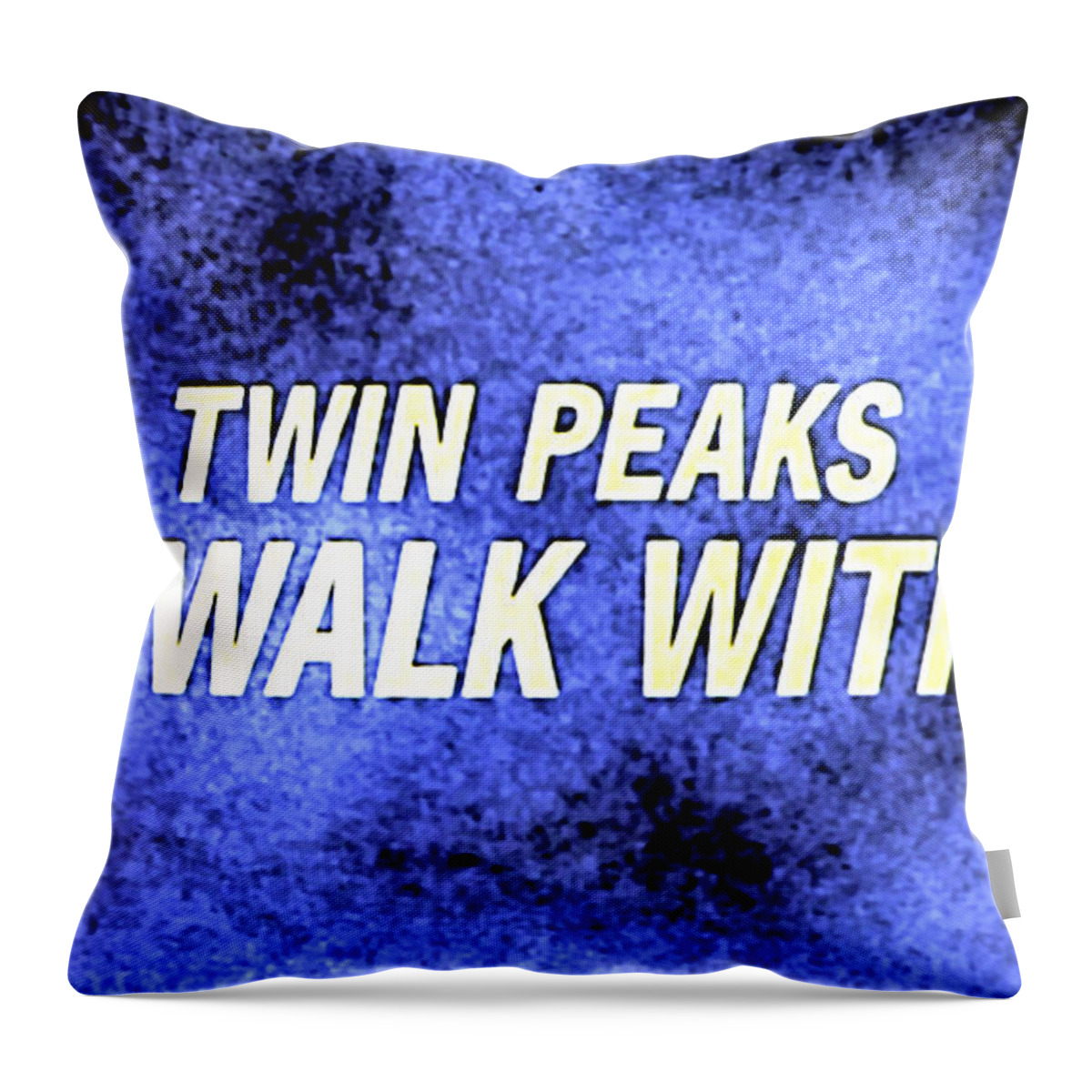 Laura Palmer Throw Pillow featuring the painting Fire Walk With Me #7 by Luis Ludzska