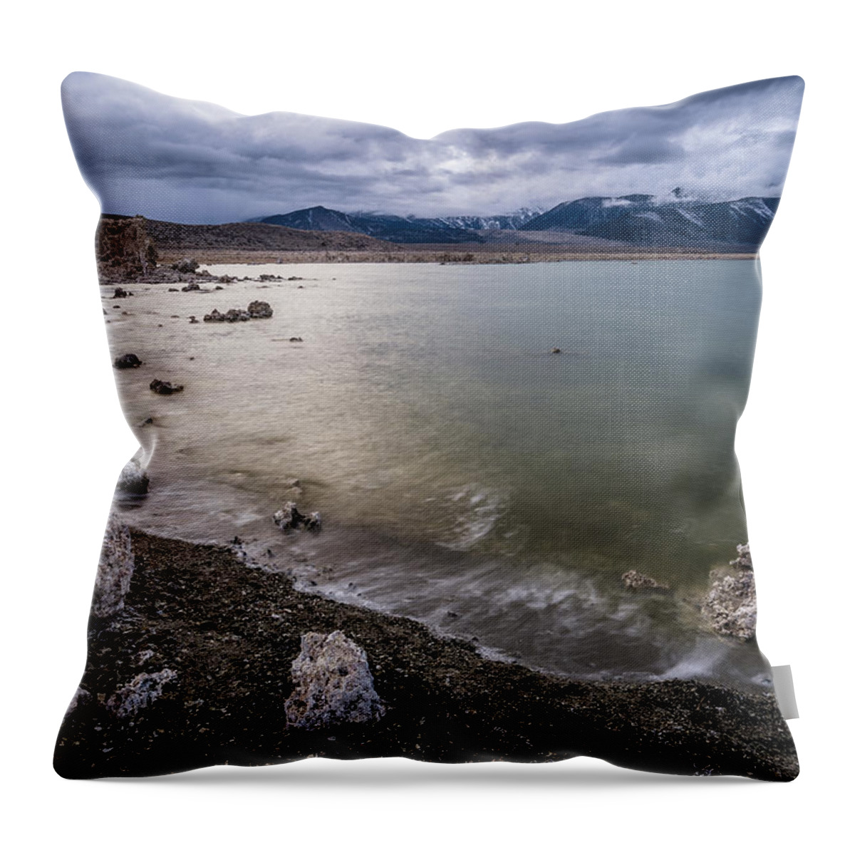 Water Throw Pillow featuring the photograph Mono Lake #7 by Cat Connor