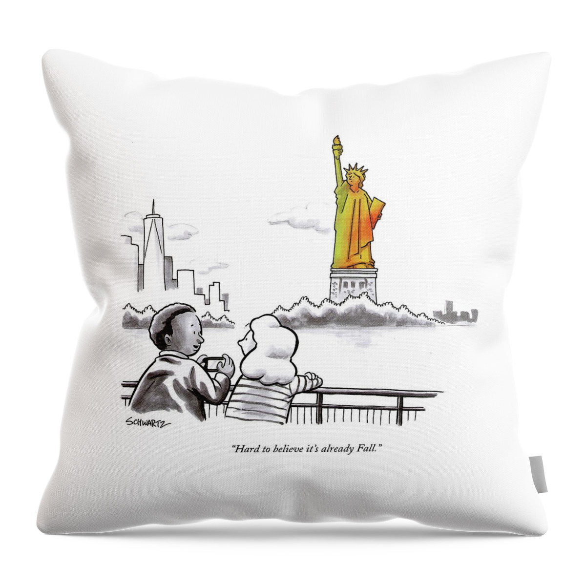 Hard To Believe It's Already Fall #1 Throw Pillow