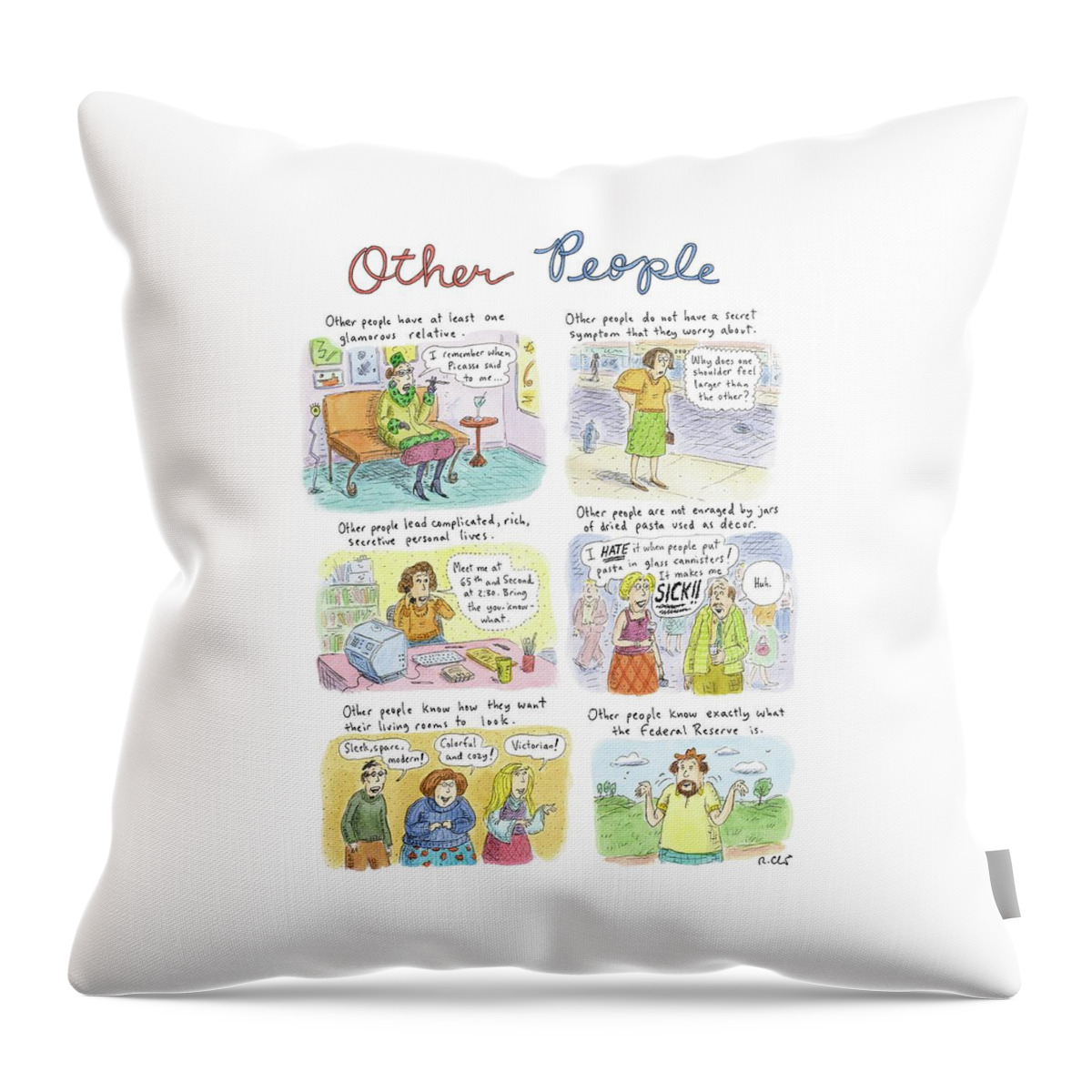 Other People Throw Pillow