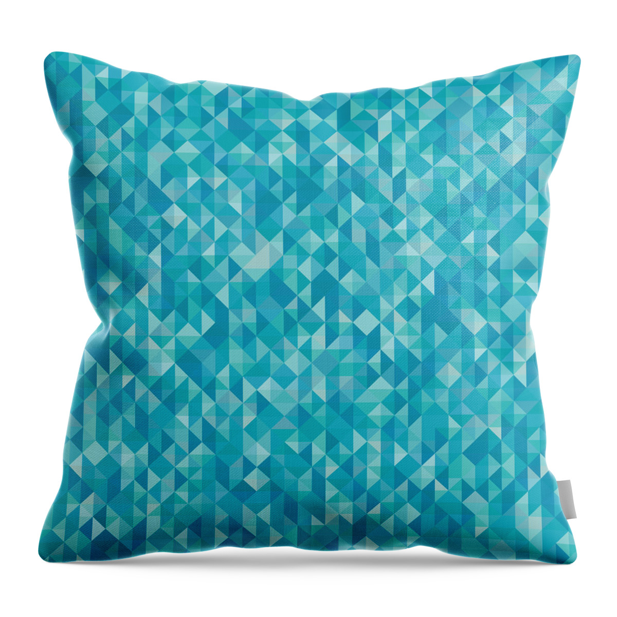 Abstract Throw Pillow featuring the digital art Pixel Art #76 by Mike Taylor