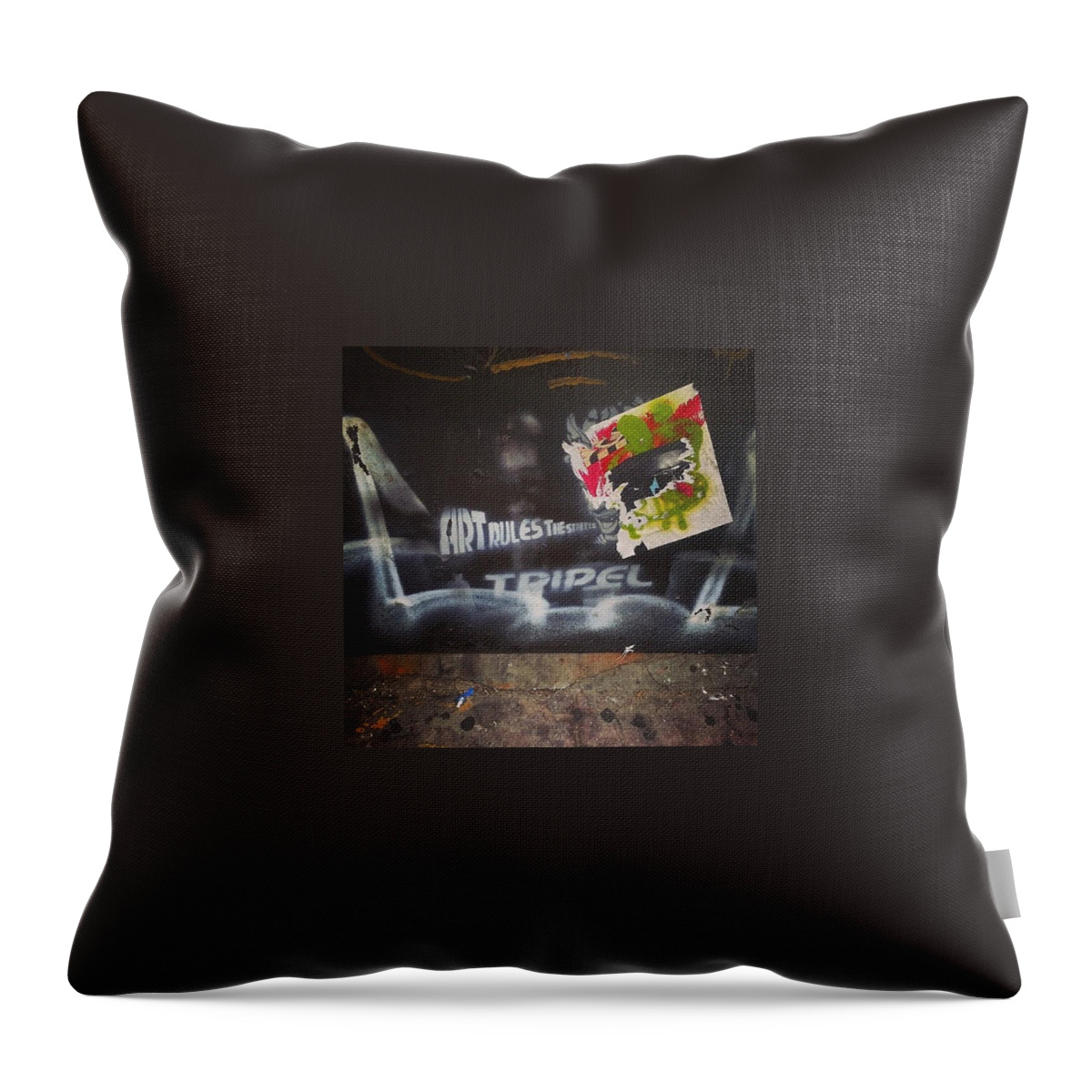 Igersnyc Throw Pillow featuring the photograph Art Rules The Streets by Charlie Cliques